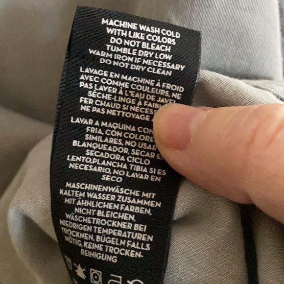 J BRAND THREE-QUARTER SLEEVE WASHED COTTON SHIRT FADED GRAY SZ LARGE - Picture 5 of 5